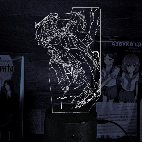 Акриловий 3D світильник-нічник Genshin Impact Чайльд Тартал'я