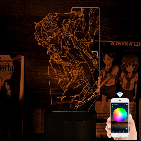 Акриловий 3D світильник-нічник Genshin Impact Чайльд Тартал'я