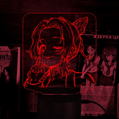 Акриловий 3D світильник-нічник Шинобу Кочо