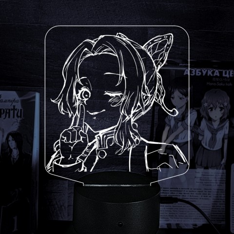 Акриловий 3D світильник-нічник Шинобу Кочо