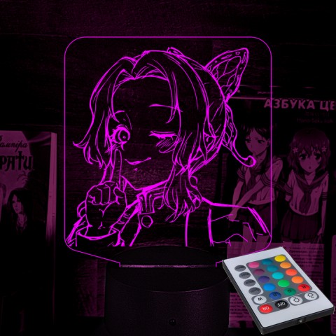 Акриловий 3D світильник-нічник Шинобу Кочо