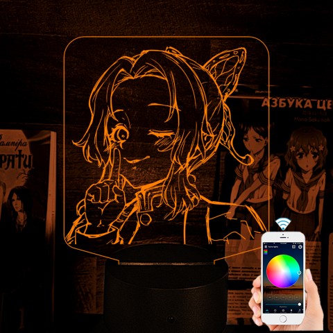 Акриловий 3D світильник-нічник Шинобу Кочо