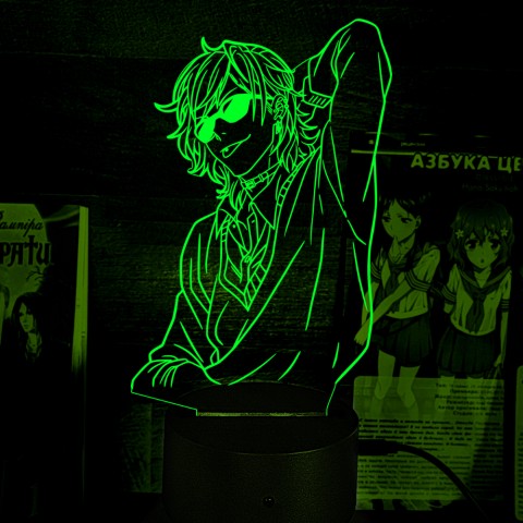 Акриловий 3D світильник-нічник Аято Юрі Клуб Ярічін