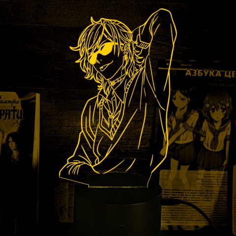Акриловий 3D світильник-нічник Аято Юрі Клуб Ярічін