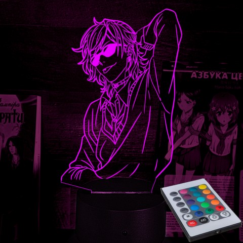 Акриловий 3D світильник-нічник Аято Юрі Клуб Ярічін