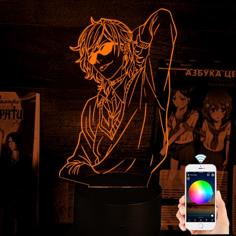 Акриловий 3D світильник-нічник Аято Юрі Клуб Ярічін