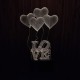 Акриловий 3D світильник-нічник серце Love