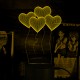 Акриловий 3D світильник-нічник серце