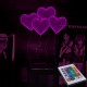 Акриловий 3D світильник-нічник серце