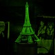 Акриловий 3D світильник-нічник Ейфелева вежа