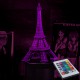 Акриловий 3D світильник-нічник Ейфелева вежа