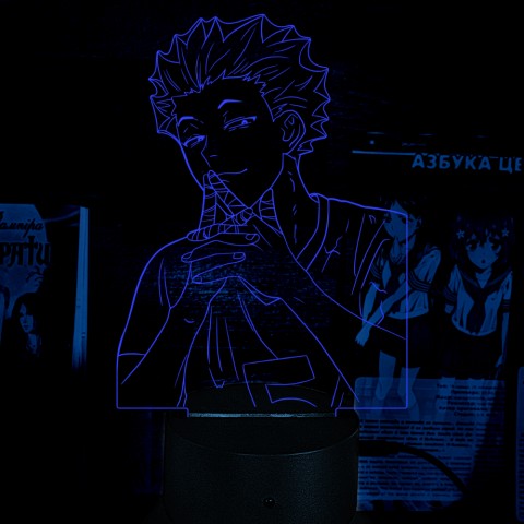 Акриловий 3D світильник-нічник Тендо Саторі  Haikyu!! Волейбол!!