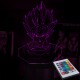Акриловий 3D світильник-нічник Сон Гоку Dragon Ball