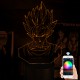 Акриловий 3D світильник-нічник Сон Гоку Dragon Ball