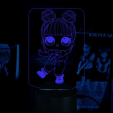Акриловий 3D світильник-нічник LOL Surprise! 