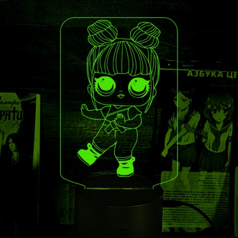 Акриловий 3D світильник-нічник LOL Surprise! 
