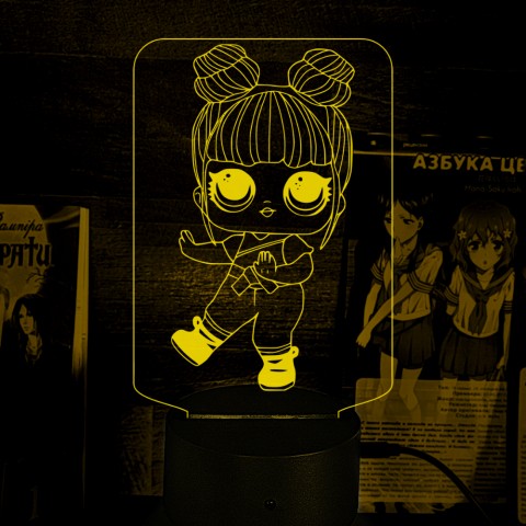 Акриловий 3D світильник-нічник LOL Surprise! 