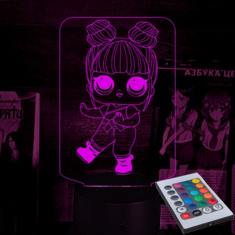 Акриловий 3D світильник-нічник LOL Surprise! 