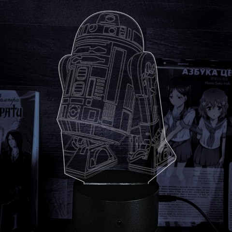 Акриловий 3D світильник-ночник Star Wars R2-D2 Зоряні війни