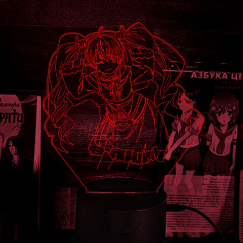 Акриловий 3D світильник-нічник Реінкарнація безробітного Еріс Бореас Грейрат