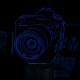 Акриловий 3D світильник-нічник Фотокамера Фотоапарат Canon