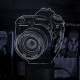 Акриловий 3D світильник-нічник Фотокамера Фотоапарат Canon