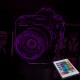 Акриловий 3D світильник-нічник Фотокамера Фотоапарат Canon