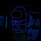 Акриловий 3D світильник-нічник Among Us