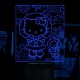 Акриловий 3D світильник-нічник Hello Kitty Зима