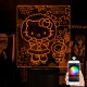 Акриловий 3D світильник-нічник Hello Kitty Зима