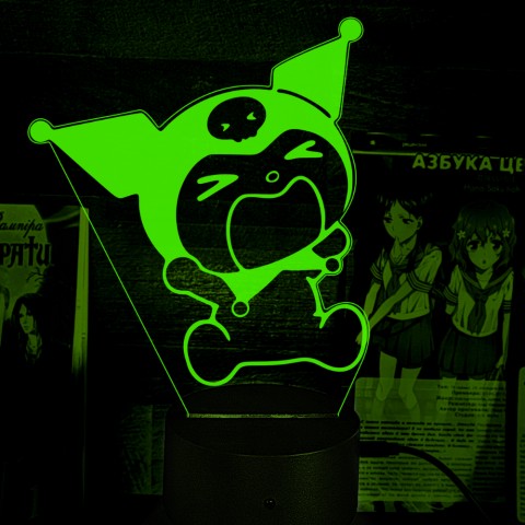 Акриловий 3D світильник-нічник Куромі Onegai My Melody