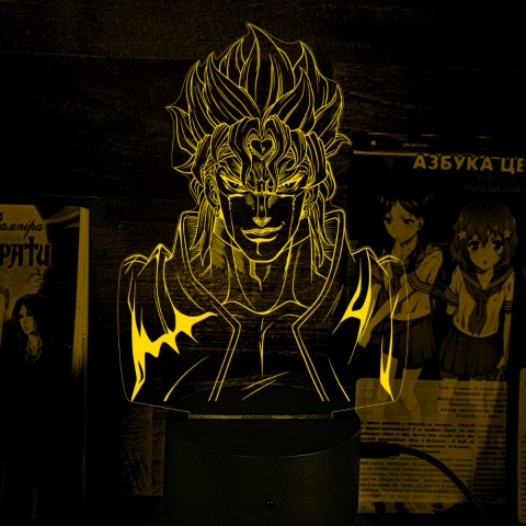 Акриловий 3D світильник-нічник JoJo's Bizarre Adventure Химерні пригоди ДжоДжо