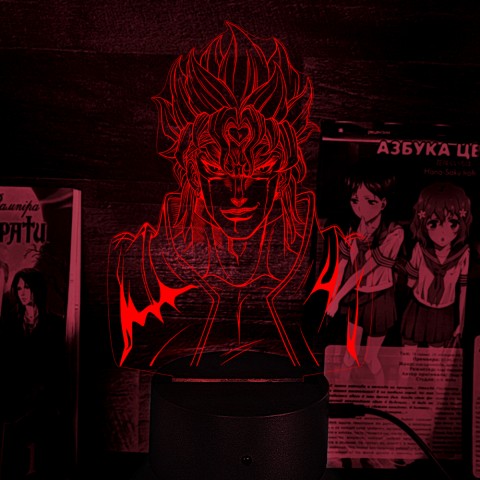 Акриловий 3D світильник-нічник JoJo's Bizarre Adventure Химерні пригоди ДжоДжо