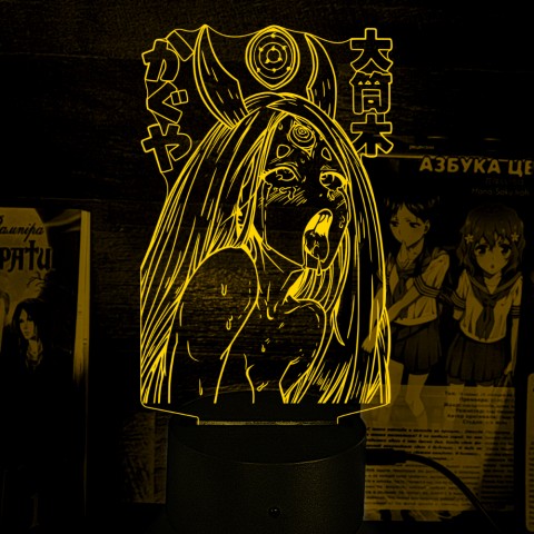 Акриловий 3D світильник-ночник Ахегао Ahegao