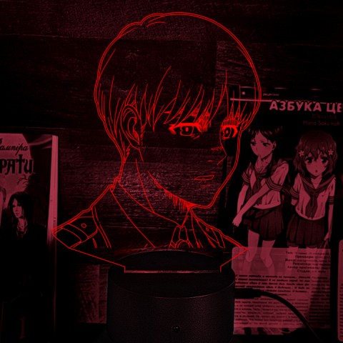 Акриловий 3D світильник-ночник Атака Титанів Армін Арлерт