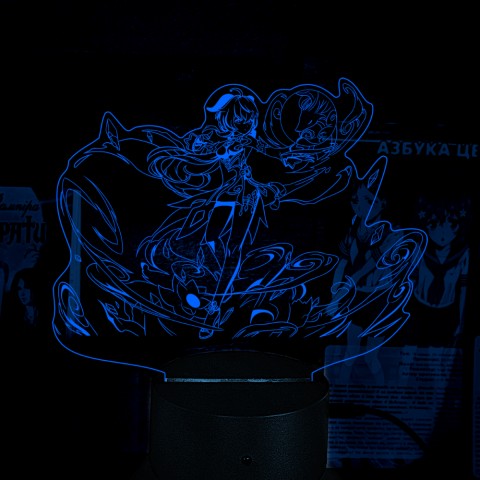 Акриловий 3D світильник-нічник Genshin Impact Гань Юй