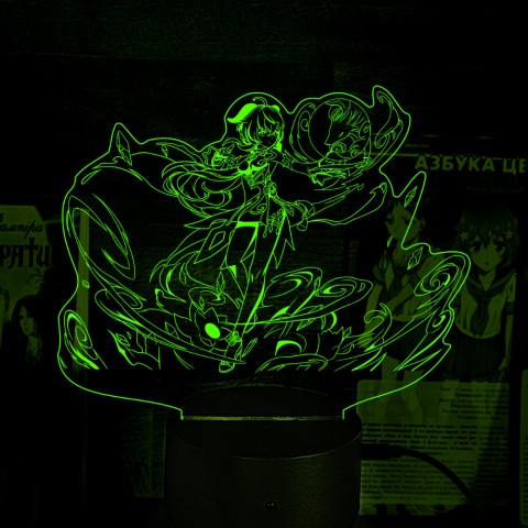Акриловий 3D світильник-нічник Genshin Impact Гань Юй