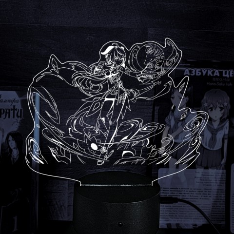 Акриловий 3D світильник-нічник Genshin Impact Гань Юй
