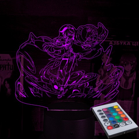Акриловий 3D світильник-нічник Genshin Impact Гань Юй