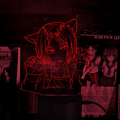 Акриловий 3D світильник-нічник Haikyu!! Волейбол!! Кенма Козуме