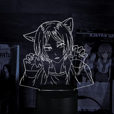 Акриловий 3D світильник-нічник Haikyu!! Волейбол!! Кенма Козуме