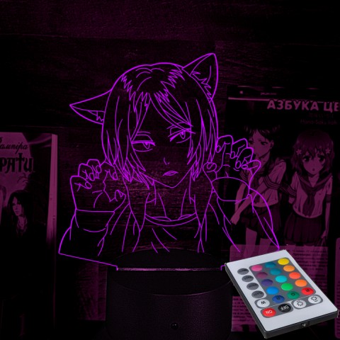 Акриловий 3D світильник-нічник Haikyu!! Волейбол!! Кенма Козуме