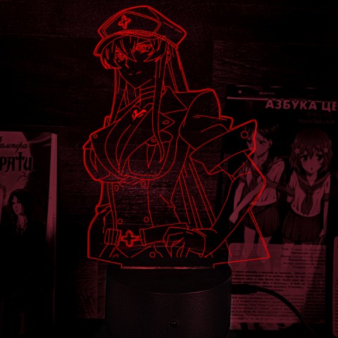 Акриловий 3D світильник-нічник Akame ga Kill! Вбивця Акаме! Есдес