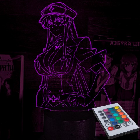 Акриловий 3D світильник-нічник Akame ga Kill! Вбивця Акаме! Есдес