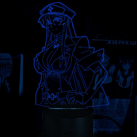 Акриловий 3D світильник-нічник Akame ga Kill! Вбивця Акаме! Есдес