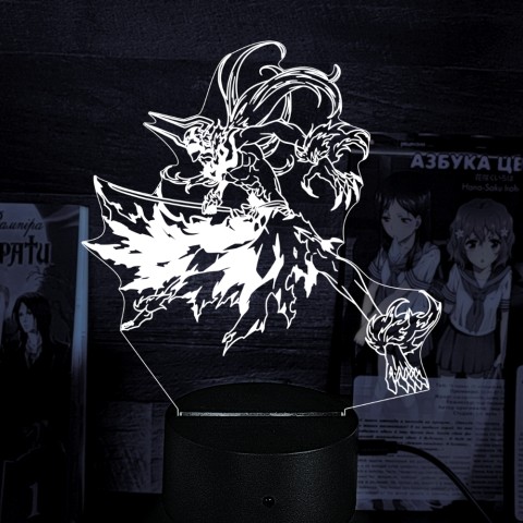 Акриловий 3D світильник-нічник Ічиго Куросакі 