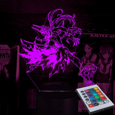 Акриловий 3D світильник-нічник Ічиго Куросакі 