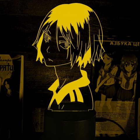 Акриловий 3D світильник-нічник Haikyu!! Волейбол!! Кенма Козуме