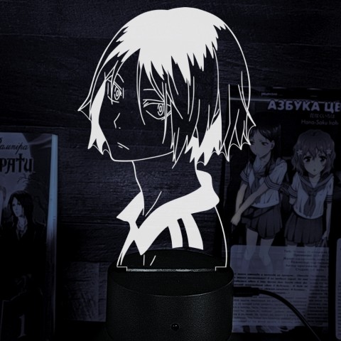 Акриловий 3D світильник-нічник Haikyu!! Волейбол!! Кенма Козуме