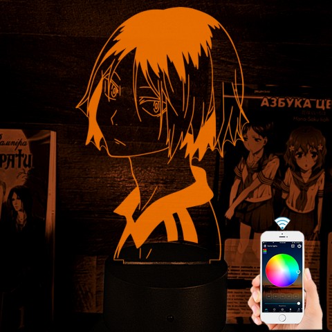 Акриловий 3D світильник-нічник Haikyu!! Волейбол!! Кенма Козуме